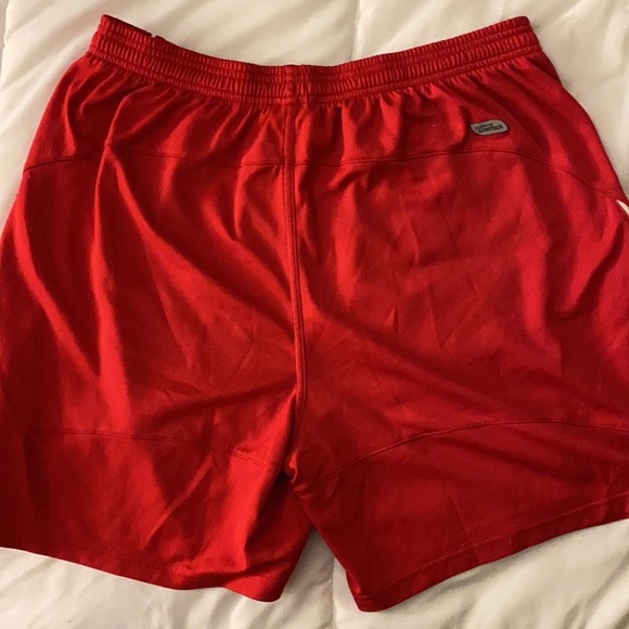 Men’s Red Umbro Athletic Shorts - Picture 3 of 3